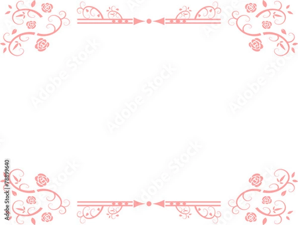 Fototapeta 薔薇　フレーム