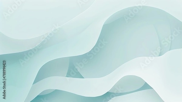Fototapeta A LinkedIn banner with neutral and pastel light blue colors to convey calm and confidence.