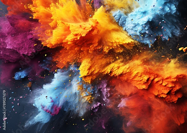 Obraz Smooth gradient background for web development ,created by AI