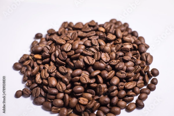 Fototapeta many aromatic, coffee beans macro
