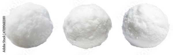 Obraz Set of snowball isolated can be used for further editing