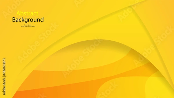 Fototapeta Yellow color background abstract art vector