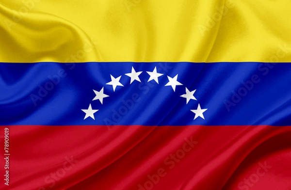 Obraz Venezuela waving flag