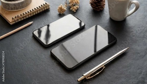 Obraz スマートフォンのモックアップ用画像