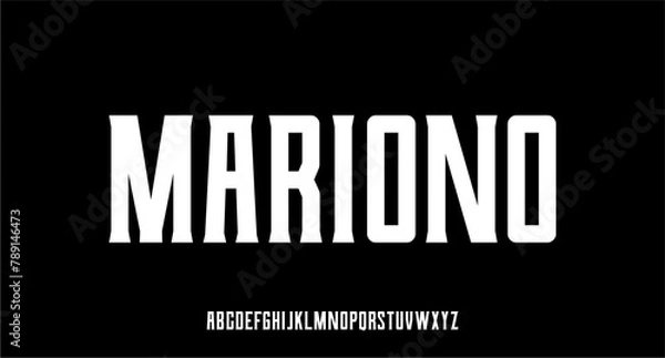 Obraz VINTAGE STRONG AND BOLD FONT VECTOR DISPLAY