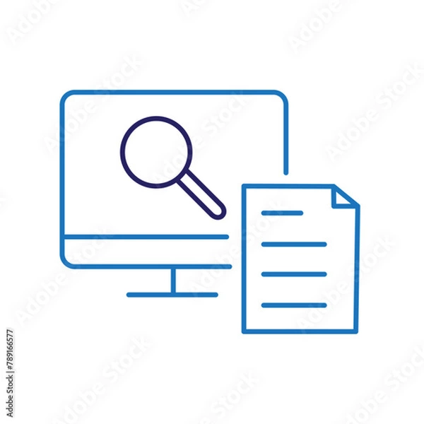 Obraz Continuous Monitoring Continuous Improvement Vector Icon Design