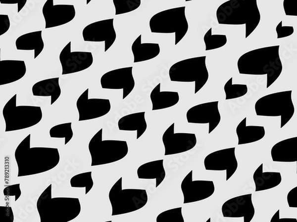 Fototapeta Retro black geometric pattern background, vector abstract circles, abstract art. Trendy pattern background.