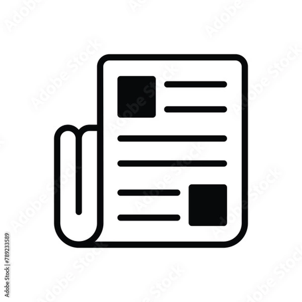 Fototapeta News vector icon