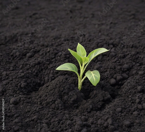 Obraz sprout in soil