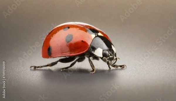 Fototapeta ladybug on a white background