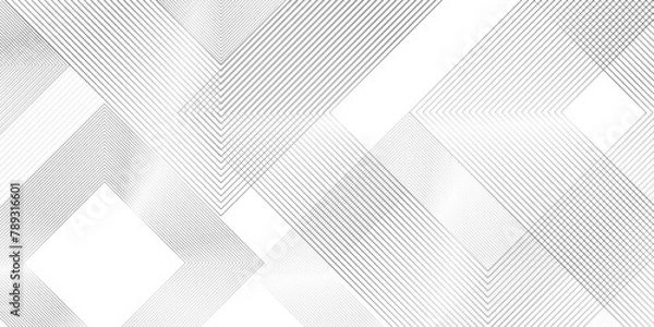 Fototapeta Abstract Hipster lines background. Abstract optical illusion. Black and white background of wavy stripes Vector design. 
