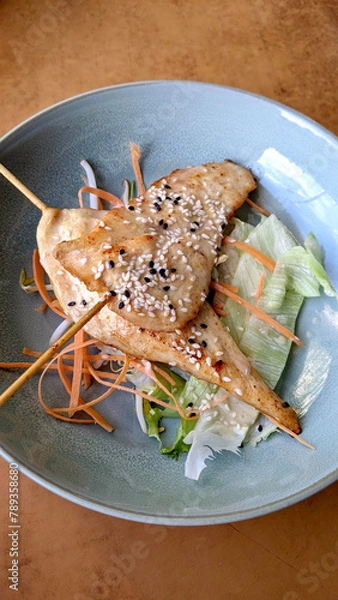 Obraz Vietnamese chicken on skewers