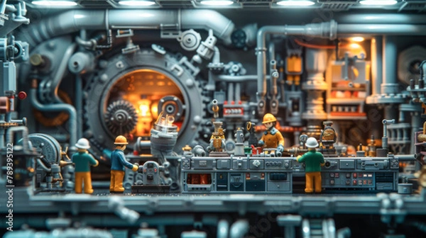 Fototapeta 工場（ミニチュア）