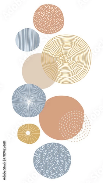 Fototapeta Round patterned background transparent png