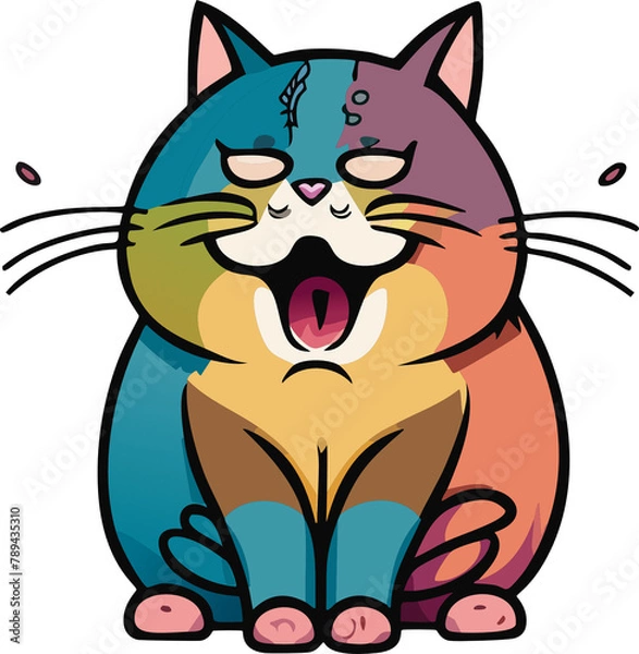 Obraz cat with a smile