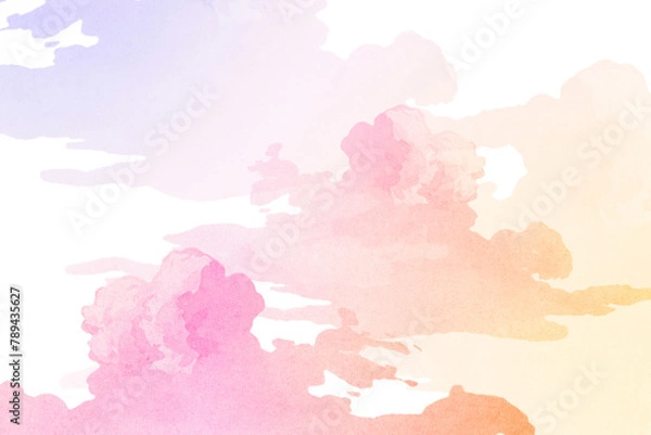 Fototapeta Colorful cloudy background design element