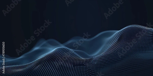 Fototapeta Abstract black digital background. Minimalistic backing for presentation, website or banner. Illustration of abstract wallpaper backdrop.