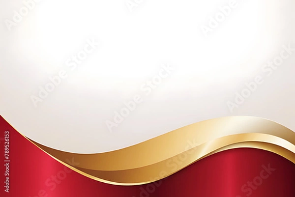 Fototapeta Fluid abstract background with colorful gradient. Abstract red wave illustration of modern movement.