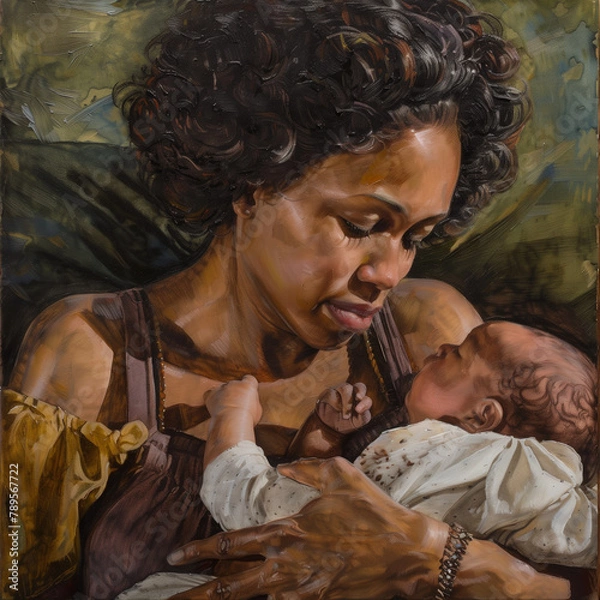 Fototapeta parent and baby