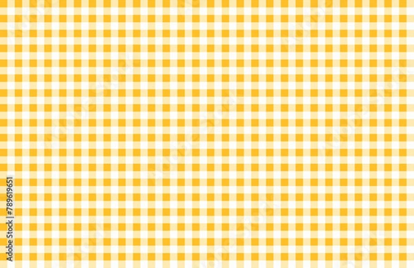 Fototapeta yellow checkered pattern tablecloth