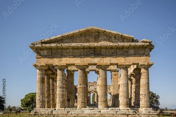Fototapeta Tempio di Poseidon frontale