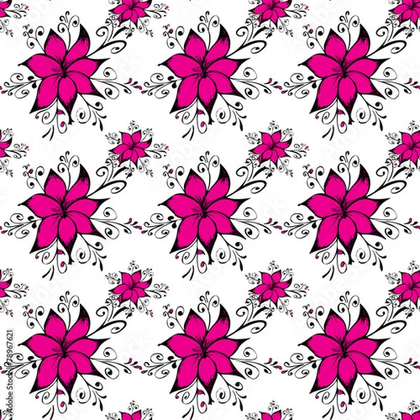 Obraz Floral seamless background