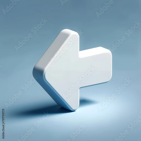 Fototapeta 3d computer mouse cursor. arrow icon. Generative AI.