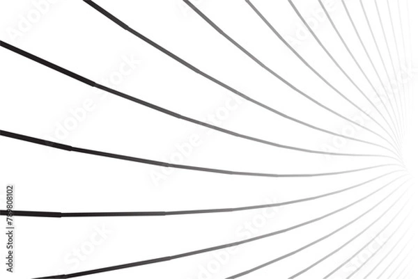 Fototapeta abstract continuous dark outline stripe on white background