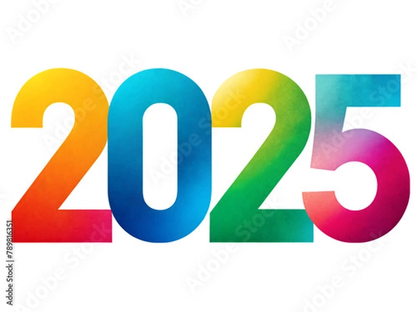 Fototapeta Colorful numbers 2025