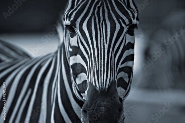 Obraz zebra close up