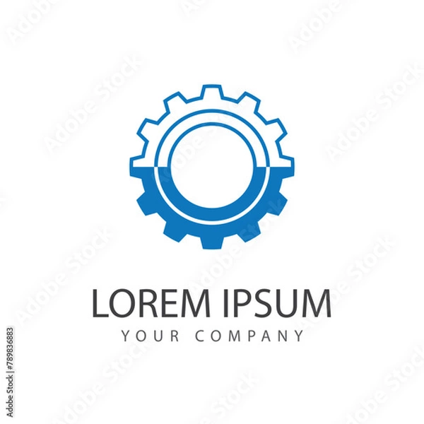 Fototapeta Gear logo vector template symbol design