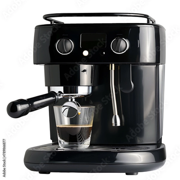 Fototapeta Modern coffee maker. Coffee machine for a cafe or coffee drink theme