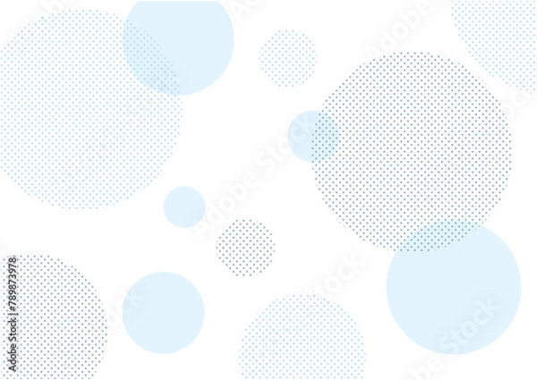 Obraz 柔らかい色合いの爽やかな水玉模様の背景