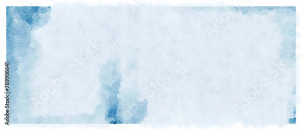 Obraz Blue watercolour paper texture abstract background