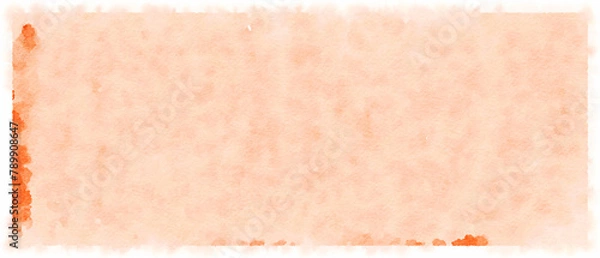 Obraz Orange Watercolour paper texture abstract background