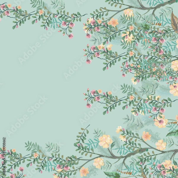 Obraz Textile and digital seamless pattern design