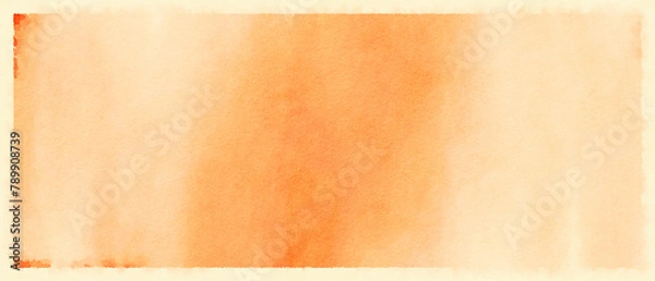 Obraz Orange watercolour paper texture abstract background