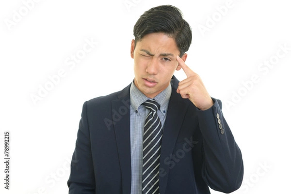 Fototapeta 苦悩するビジネスマン