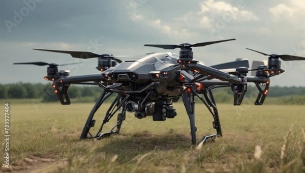 Obraz drones on the field