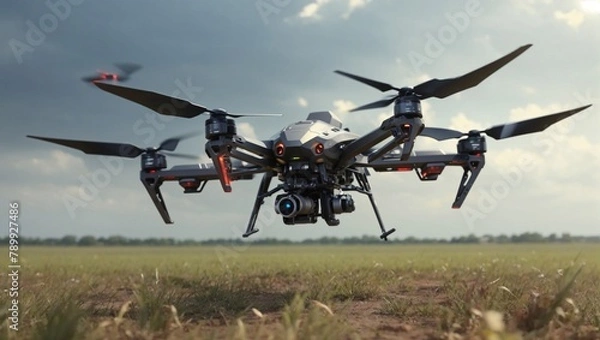 Obraz drones on the field