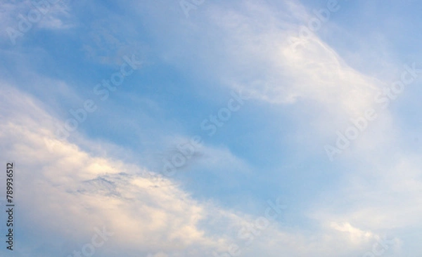 Fototapeta White clouds in blue sky