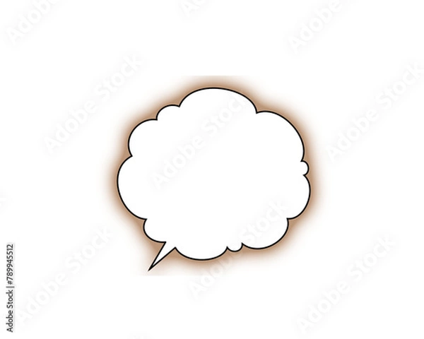 Fototapeta paper speech bubble