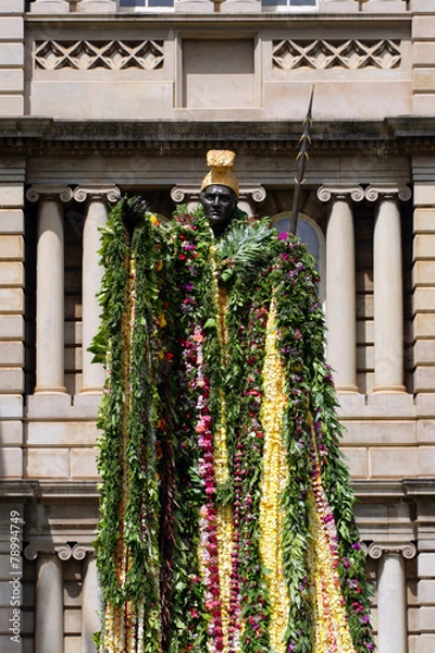 Obraz Statue of King Kamehameha, Honolulu, Hawaii..