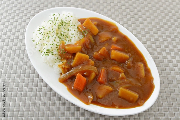 Fototapeta 美味しそうなカレーライス