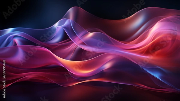 Fototapeta Dark blue violet purple magenta pink burgundy red abstract background сreated with Generative Ai