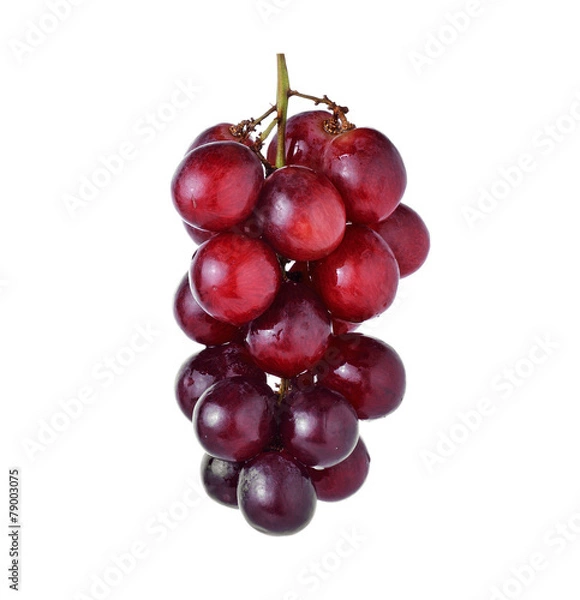 Obraz red grape isolated on white