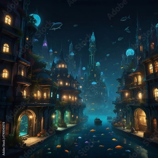 Obraz City Under Ocean 