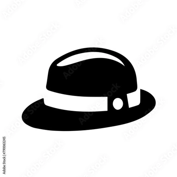 Obraz black and white hat