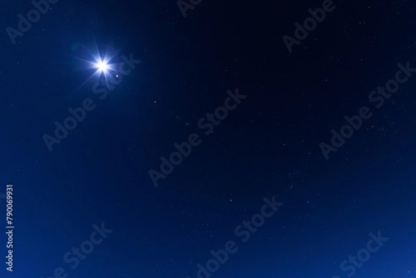 Obraz 夜_星_night_star_月_moon