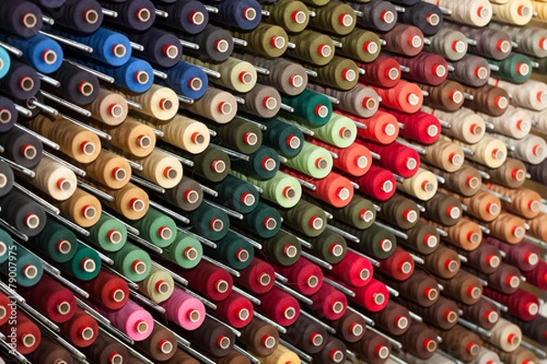 Obraz Czeły z kolorowymi niciami